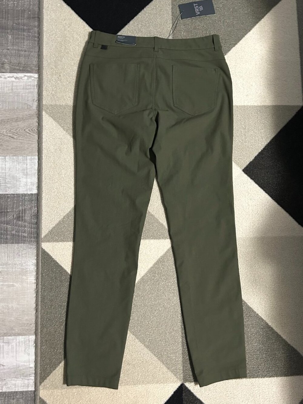 NWT VRST Men's Commuter 5-Pocket Skinny Fit Pants Green 32X32 (Actual 32 X 30.5) - Picture 3 of 10
